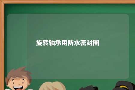 旋转轴承用防水密封圈 